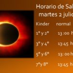 Horario de Salida martes 2 julio
